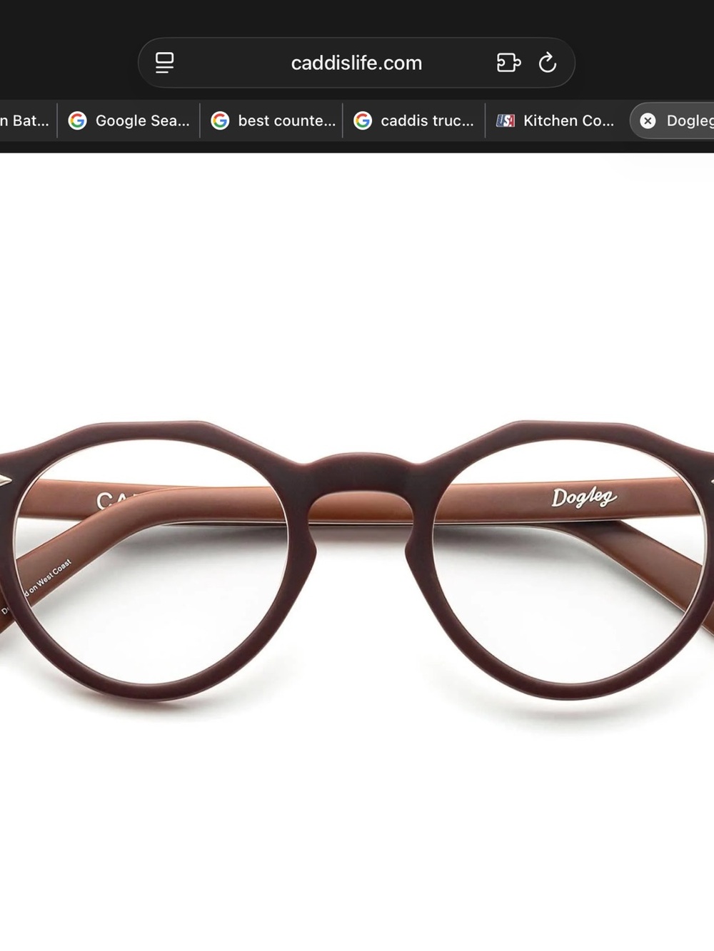 Caddis Unisex “Dogleg” Reading Glasses NIB